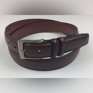 Perry Ellis leather belt size 42 brown